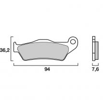 Plaquettes de freins Brembo Sinter Métal Fritté Avant/Arrière selon modèle