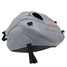 Tapis de réservoir Bagster ACIER/DECO ARGENT/ROUGE