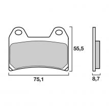 Plaquettes de freins Brembo Organique avant