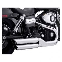 Silencieux Vance & Hines TWIN SLASH SLIP-ON CHROME