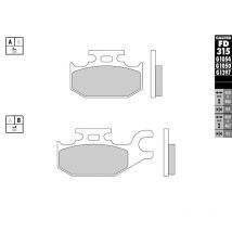 Plaquettes de freins Galfer Sinter Métal Fritté arrière
