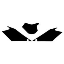 Fonds de plaque Blackbird noir Gas Gas EC