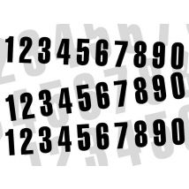 Numéros Blackbird 8 16x7,5cm noir