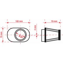 Filtre à air Bmc conique Ø55mm - FBPF55-70L
