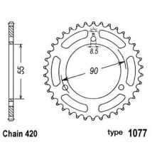 Couronne B1 acier standard - 420