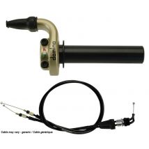 Poignée de gaz Domino KRE avec câbles or