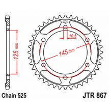 Couronne JT. acier standard 867 - 525