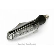 Clignotant Koso Unlimited LED noir mat/translucide