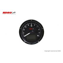 Compteur Koso Tachymètre et de vitesse Face noire max 10000 RPM // max 360km/h (avec shiftlight)