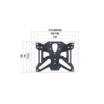 Support de plaque LighTech Kit réglable France/Suisse