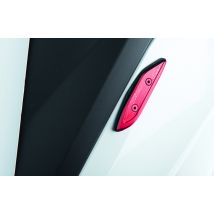 Obturateurs de rétroviseur LighTech Cache - orifices type origine rouge paire