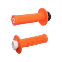 Poignées de guidon Odi Micro-X Lock-On semi-gaufré - orange/noir