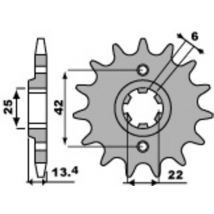 Pignon de sortie de boite PBR acier standard 291 - 525