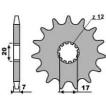 Pignon de sortie de boite PBR acier standard 2064 - 428