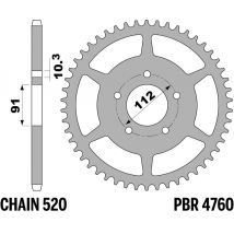 Couronne PBR acier standard 4760 - 520
