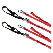 Sangle RFX s d'arrimage série 1.0 Race (Rouge/Noir) avec boucle supplémentaire clip mousqueton