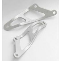 Kit suppression repose pieds R&G Racing Patte de fixation de silencieux argent