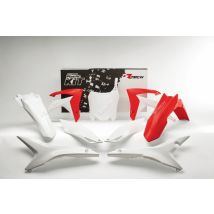Kit plastiques Racetech couleur origine rouge/blanc