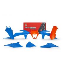 Kit plastiques Racetech orange/bleu