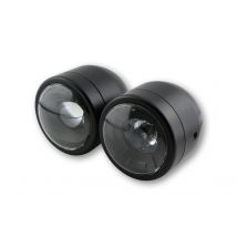 Phare avant Shin Yo LED Twin noir montage latéral