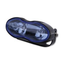 Phare avant Shin Yo Eclairage de route/feu de brouillard noir verre bleu 2x H3 55W