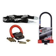Antivol Vector Kit U SuperMax L2 Ø16mm + Chaîne Ø13mm / 1,3m + Fixation Ø22mm
