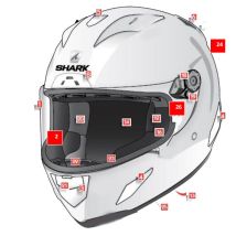 Coiffe Shark RED - RACE-R PRO GP 06