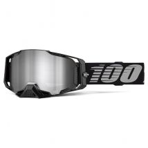 Masque cross 100% ARMEGA Noir - Ecran Mirror Silver 2025