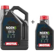 Huile moteur Motul NGEN 5 10W-40 4T 4L+1L