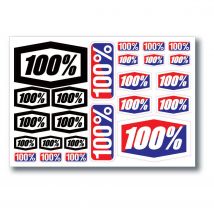 Planche de stickers 100% 24 autocollants