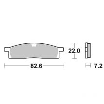Plaquettes de freins SBS 589RSI Sinter Métal Fritté Avant