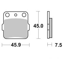 Plaquettes de freins SBS 592RSI Sinter Métal Fritté avant/arrière