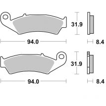 Plaquettes de freins SBS 623LS Sinter Métal Fritté arrière