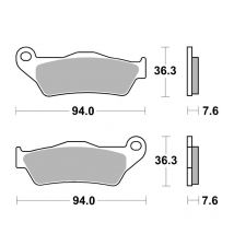 Plaquettes de freins SBS 671HS Sinter Métal Fritté avant