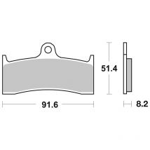 Plaquettes de freins SBS 676HS Sinter Métal Fritté avant