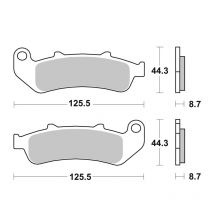 Plaquettes de freins SBS 685HS Sinter Métal Fritté avant