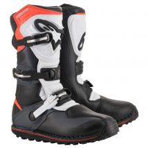 Bottes trial Alpinestars TECH-T - BLACK GRAY RED FLUO 2025