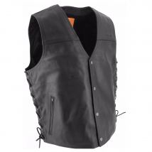 Gilet moto Soubirac CUIR LACET