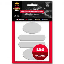 Stickers reflectantes Fear The Yellow Bear REPLICA LS2 VALIANT