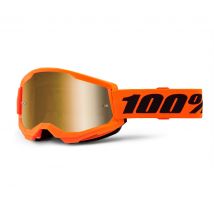 REBAJAS Gafas de motocross 100% STRATA 2 Orange Fluo - Mirror Gold 2025