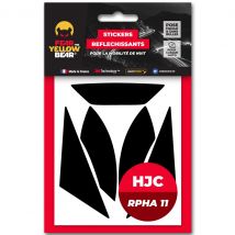 Stickers reflectantes Fear The Yellow Bear REPLICA HJC RPHA11