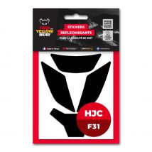 Stickers reflectantes Fear The Yellow Bear RÉPLICA HJC F31