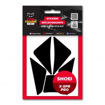 Stickers reflectantes Fear The Yellow Bear RÉPLICA SHOEI XSPR PRO
