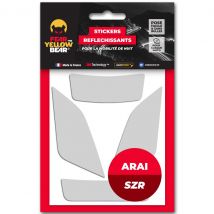 Stickers reflectantes Fear The Yellow Bear REPLICA ARAI SZR