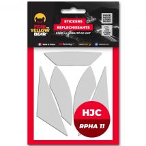 Stickers reflectantes Fear The Yellow Bear REPLICA HJC RPHA11