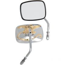 Espejo retrovisor Drag Specialties Live to ride Reversible