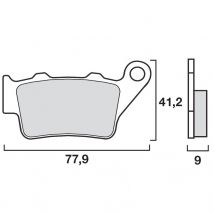 REBAJAS Pastillas de freno Brembo Traseras orgánicas