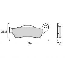 REBAJAS Pastillas de freno Brembo Sinter Métal Fritté arriére