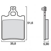 REBAJAS Pastillas de freno Brembo Traseras de metal sinterizado