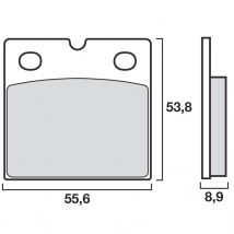 REBAJAS Pastillas de freno Brembo Traseras/delanteras orgánicas (según modelo)